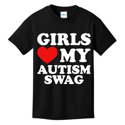 Love My Autism Swag Funny Autistic Gifts Awareness Kids T-Shirt