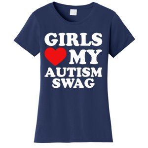 Love My Autism Swag Funny Autistic Gifts Awareness Women's T-Shirt