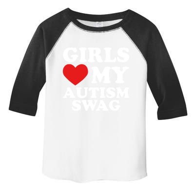 Love My Autism Swag Funny Autistic Funny Gift Awareness Gift Toddler Fine Jersey T-Shirt