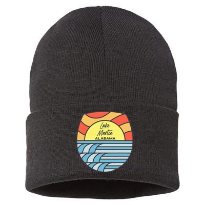 Lake Martin Alabama Al Sunset Souvenir Sustainable Knit Beanie