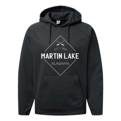 Lake Martin Alabama Performance Fleece Hoodie