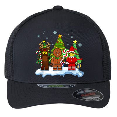 Lego Man Around The Christmas Kids Toddler Family Matching Flexfit Unipanel Trucker Cap