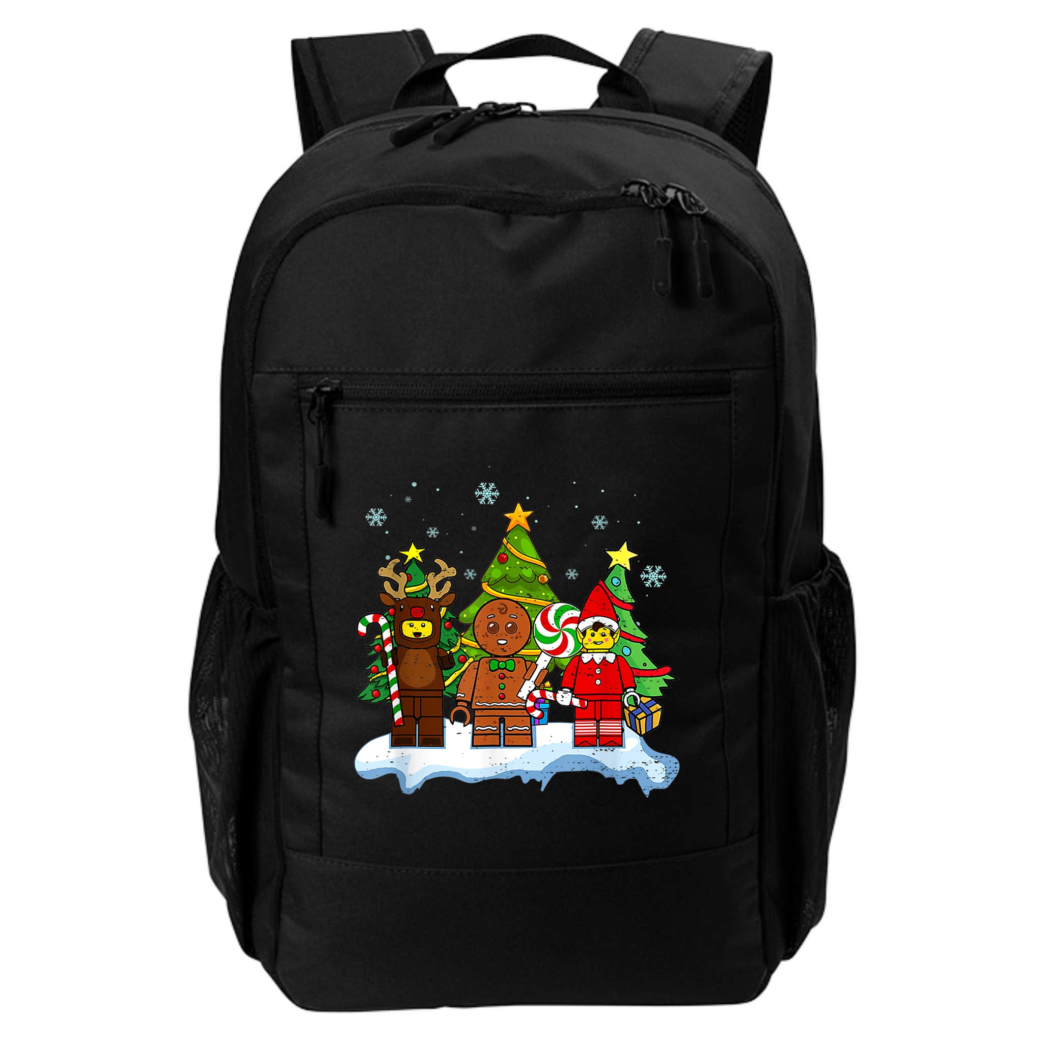 Lego Man Around The Christmas Kids Toddler Family Matching Backpack