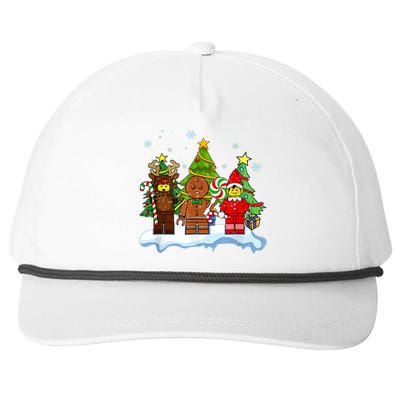 Lego Man Around The Christmas Kids Toddler Family Matching Snapback Five-Panel Rope Hat