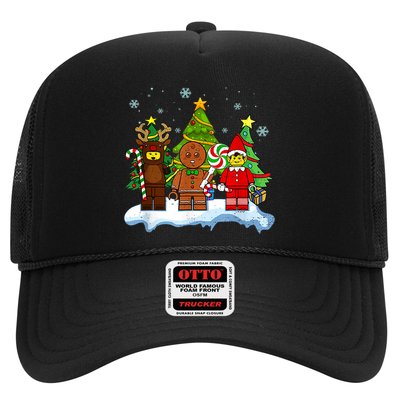 Lego Man Around The Christmas Kids Toddler Family Matching Trucker Hat