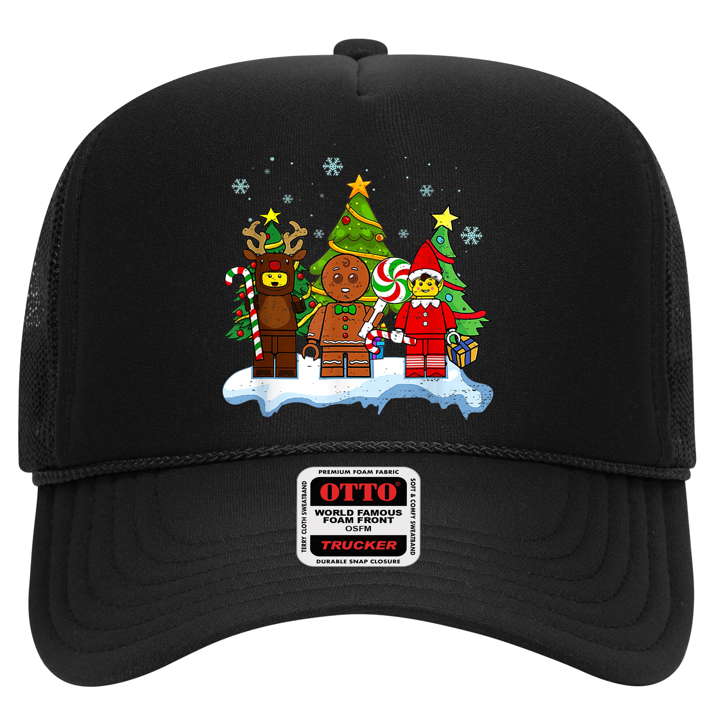 Lego Man Around The Christmas Kids Toddler Family Matching Hat