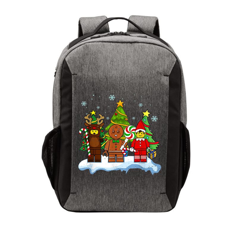 Lego Man Around The Christmas Kids Toddler Family Matching Vector Backpack