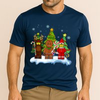 Lego Man Around The Christmas Kids Toddler Family Matching Cooling Performance Crew T-Shirt