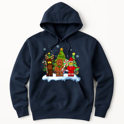 Lego Man Around The Christmas Kids Toddler Family Matching Hoodie