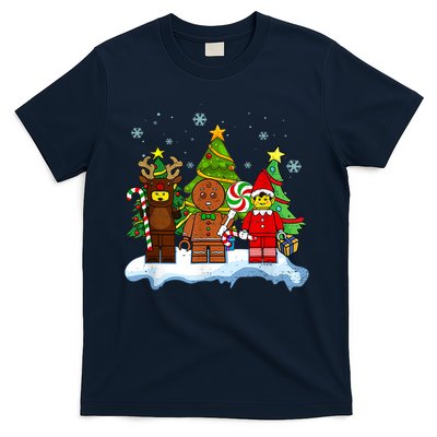 Lego Man Around The Christmas Kids Toddler Family Matching T-Shirt