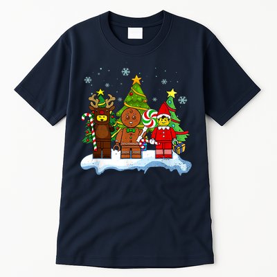 Lego Man Around The Christmas Kids Toddler Family Matching Tall T-Shirt