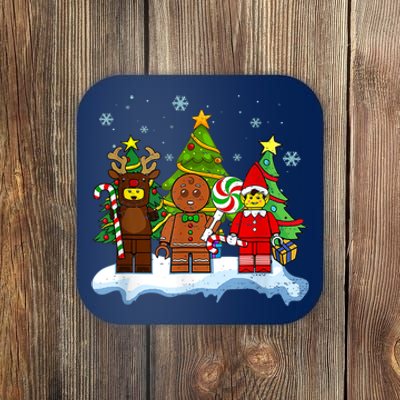 Lego Man Around The Christmas Kids Toddler Family Matching Coaster