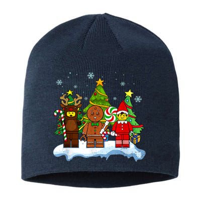 Lego Man Around The Christmas Kids Toddler Family Matching Sustainable Beanie