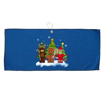 Lego Man Around The Christmas Kids Toddler Family Matching Large Microfiber Waffle Golf Towel