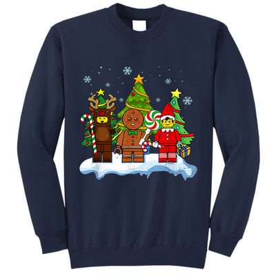 Lego Man Around The Christmas Kids Toddler Family Matching Tall Sweatshirt