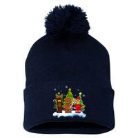 Lego Man Around The Christmas Kids Toddler Family Matching Pom Pom 12in Knit Beanie