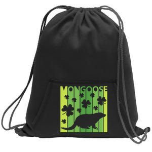 Lucky Mongoose Animal St Patrick's Day Irish Gift Sweatshirt Cinch Pack Bag