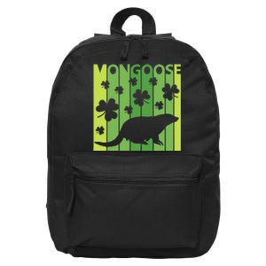 Lucky Mongoose Animal St Patrick's Day Irish Gift 16 in Basic Backpack