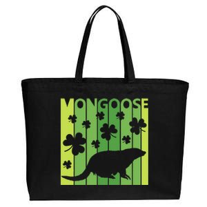 Lucky Mongoose Animal St Patrick's Day Irish Gift Cotton Canvas Jumbo Tote