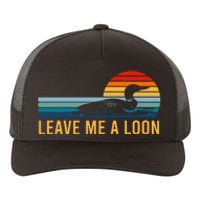 Leave Me A Loon Bird Watcher Gift Vintage Retro Sunset Yupoong Adult 5-Panel Trucker Hat