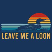 Leave Me A Loon Bird Watcher Gift Vintage Retro Sunset Kids Hoodie