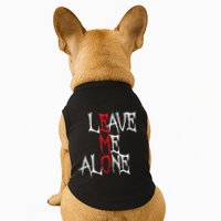 Leave Me Alone Emo Clothes Emocore Emo Music Fan Emo Doggie Tank