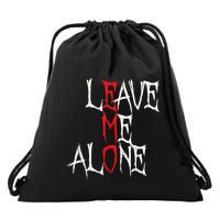 Leave Me Alone Emo Clothes Emocore Emo Music Fan Emo Drawstring Bag