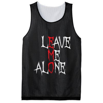 Leave Me Alone Emo Clothes Emocore Emo Music Fan Emo Mesh Reversible Basketball Jersey Tank
