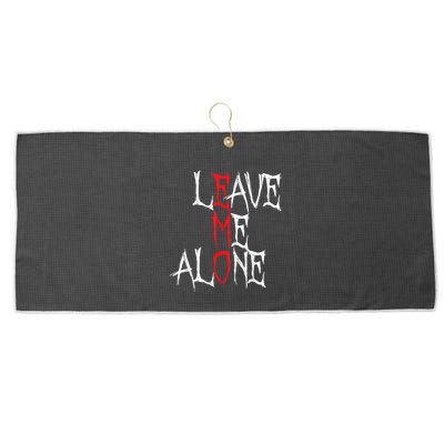 Leave Me Alone Emo Clothes Emocore Emo Music Fan Emo Large Microfiber Waffle Golf Towel