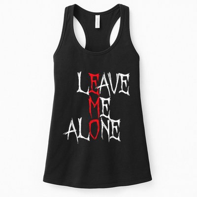 Leave Me Alone Emo Clothes Emocore Emo Music Fan Emo Womens Tank Top