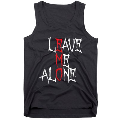 Leave Me Alone Emo Clothes Emocore Emo Music Fan Emo Tank Top
