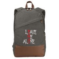 Leave Me Alone Emo Clothes Emocore Emo Music Fan Emo Cotton Canvas Backpack