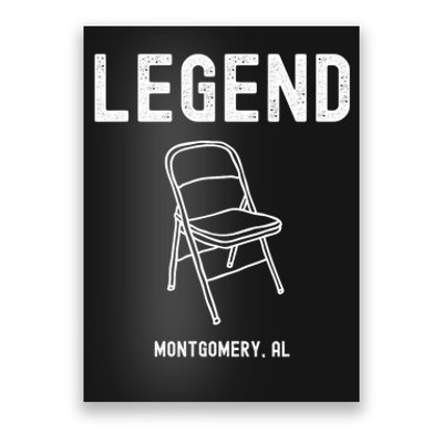 Legend Montgomery Alabama Riverfront Boat Brawl Chair Poster