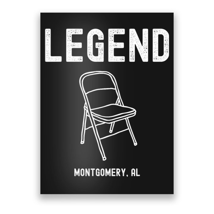 Legend Montgomery Alabama Riverfront Boat Brawl Chair Poster