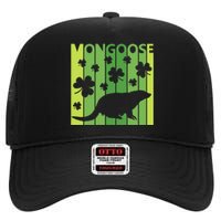 Lucky Mongoose Animal St Patrick's Day Irish Gift High Crown Mesh Back Trucker Hat