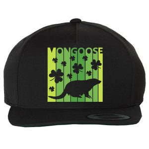 Lucky Mongoose Animal St Patrick's Day Irish Gift Wool Snapback Cap