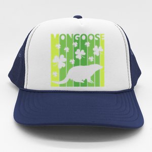 Lucky Mongoose Animal St Patrick's Day Irish Gift Trucker Hat