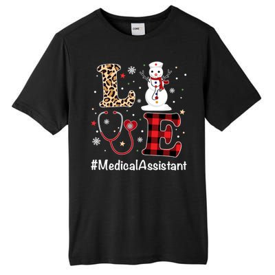 Love Medical Assistant Nurse Life Snow Christmas Nurse Gift Tall Fusion ChromaSoft Performance T-Shirt