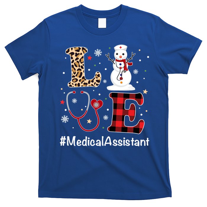 Love Medical Assistant Nurse Life Snow Christmas Nurse Gift T-Shirt