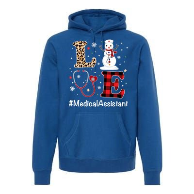 Love Medical Assistant Nurse Life Snow Christmas Nurse Gift Premium Hoodie