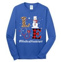 Love Medical Assistant Nurse Life Snow Christmas Nurse Gift Tall Long Sleeve T-Shirt