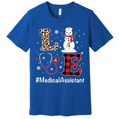 Love Medical Assistant Nurse Life Snow Christmas Nurse Gift Premium T-Shirt