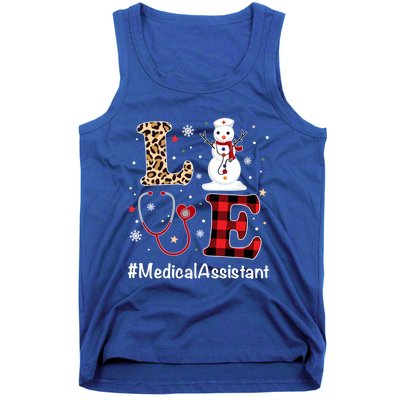 Love Medical Assistant Nurse Life Snow Christmas Nurse Gift Tank Top