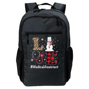 Love Medical Assistant Nurse Life Snow Christmas Nurse Gift Daily Commute Backpack