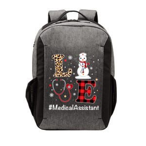 Love Medical Assistant Nurse Life Snow Christmas Nurse Gift Vector Backpack