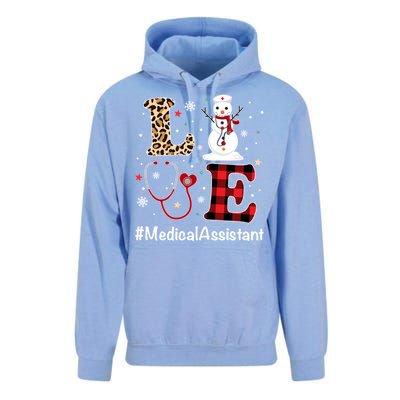 Love Medical Assistant Nurse Life Snow Christmas Nurse Gift Unisex Surf Hoodie