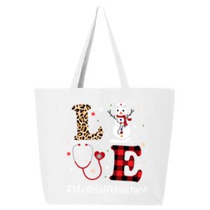 Love Medical Assistant Nurse Life Snow Christmas Nurse Gift 25L Jumbo Tote