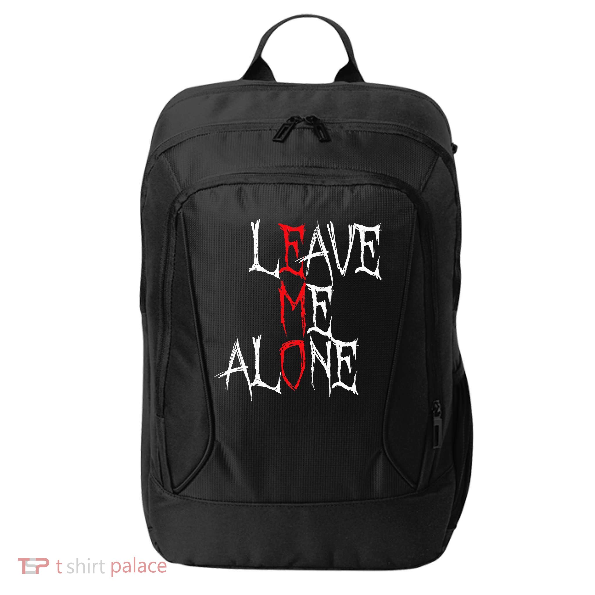 Leave Me Alone Emo Clothes Emocore Emo Music Fan Emo City Backpack