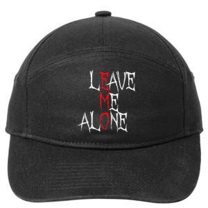 Leave Me Alone Emo Clothes Emocore Emo Music Fan Emo 7-Panel Snapback Hat