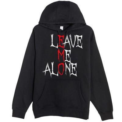 Leave Me Alone Emo Clothes Emocore Emo Music Fan Emo Premium Pullover Hoodie